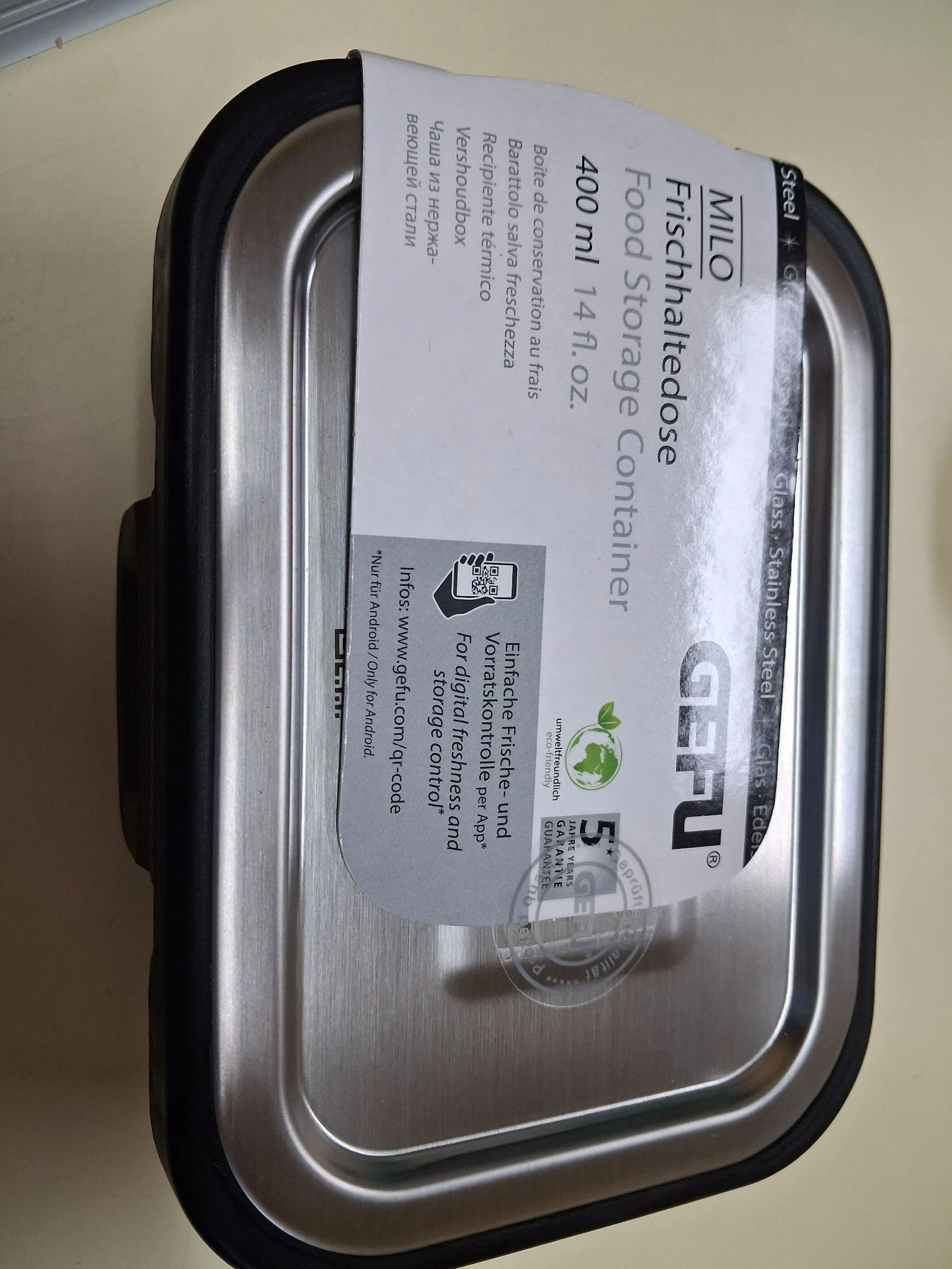Recipiente armazenamento alimentos. 400ml.Resistente ao calor e ao frio